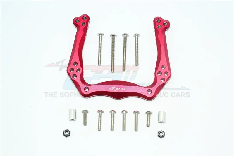 Traxxas Slash Pro 2Wd Short-Course Truck Aluminum Adjustable Front Damper Mount - 1Pc Set Red 1