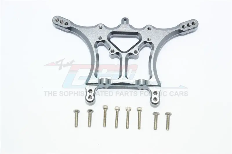 Traxxas Slash Pro 2Wd Short-Course Truck Aluminum Adjustable Rear Damper Mount - 1Pc Set Gray Silver 1
