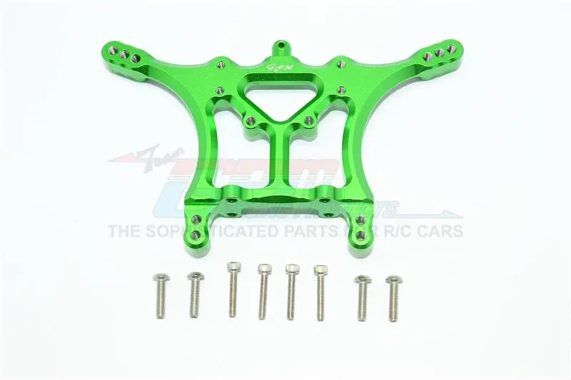 Traxxas Slash Pro 2Wd Short-Course Truck Aluminum Adjustable Rear Damper Mount - 1Pc Set Green 1
