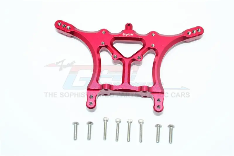 Traxxas Slash Pro 2Wd Short-Course Truck Aluminum Adjustable Rear Damper Mount - 1Pc Set Red 1
