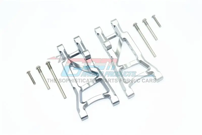 Traxxas Slash Pro 2Wd Short-Course Truck Aluminum Rear Lower Suspension Arms - 1Pr Set Gray Silver 1