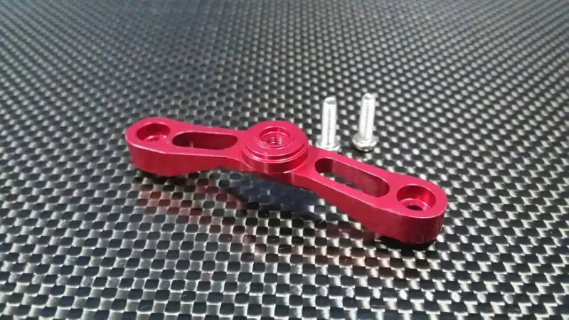 Traxxas Summit Aluminum Steering Holder With Screws - 1Pc Set Red 1