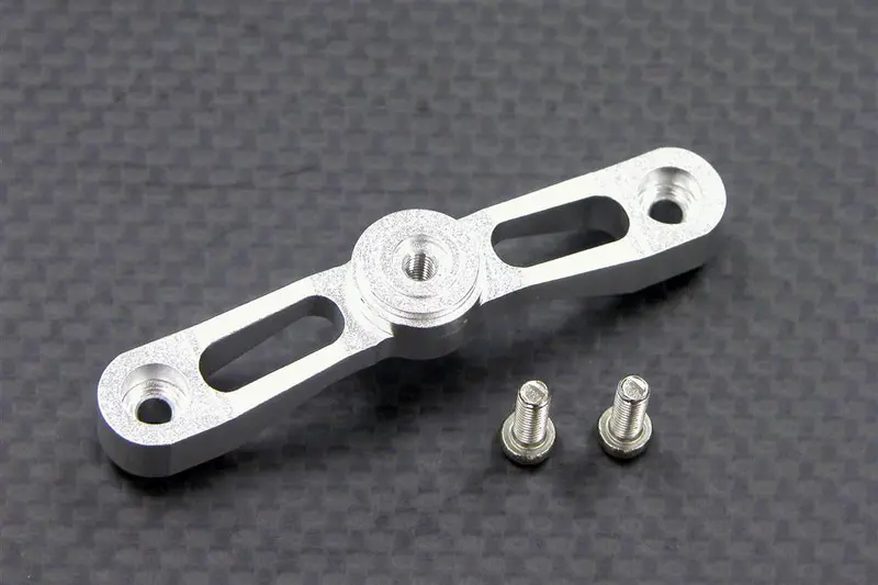 Traxxas Summit Aluminum Steering Holder With Screws - 1Pc Set Silver 1