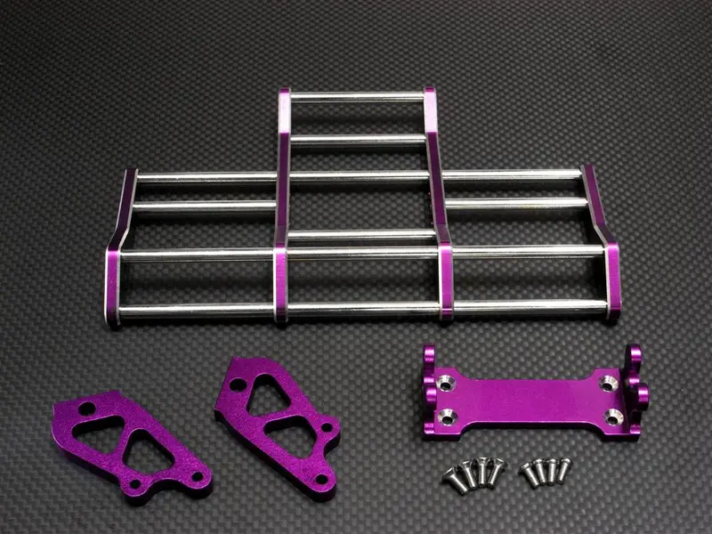 Traxxas T-Maxx Aluminum Front Animal Guard - 1 Set Purple 1