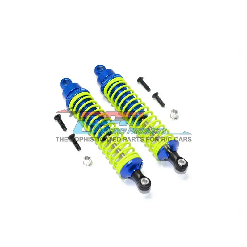 Traxxas T-Maxx Aluminum Front / Rear Damper 100Mm Long - 1Pr Blue (With Yellow Coil) 1