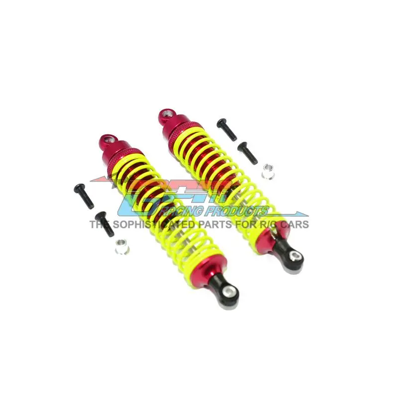 Traxxas T-Maxx Aluminum Front / Rear Damper 100Mm Long - 1Pr Red (With Yellow Coil) 1