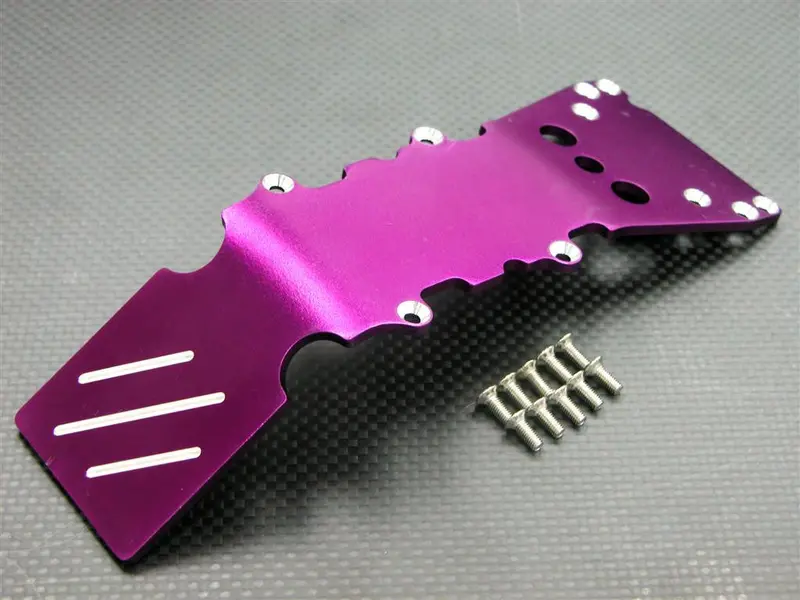 Traxxas T-Maxx & T-Maxx 3.3 Aluminum Front Skid Plate - 1Pc Purple 1