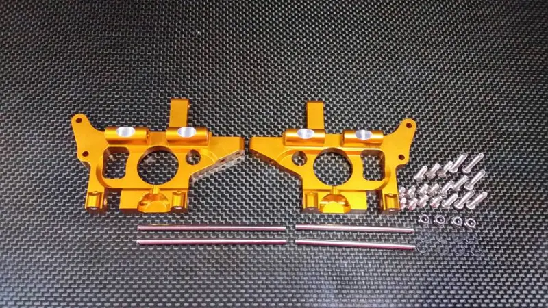 Traxxas T-Maxx & T-Maxx 3.3 Aluminum Rear Bulk Head Side Plate - 1Pr Set Gold 1
