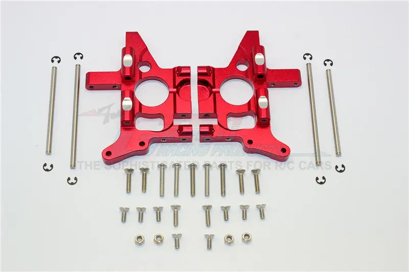 Traxxas T-Maxx & T-Maxx 3.3 Aluminum Rear Bulk Head Side Plate - 1Pr Set Red 1