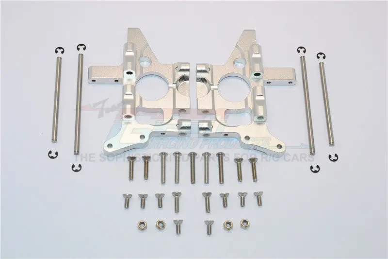 Traxxas T-Maxx & T-Maxx 3.3 Aluminum Rear Bulk Head Side Plate - 1Pr Set Silver 1