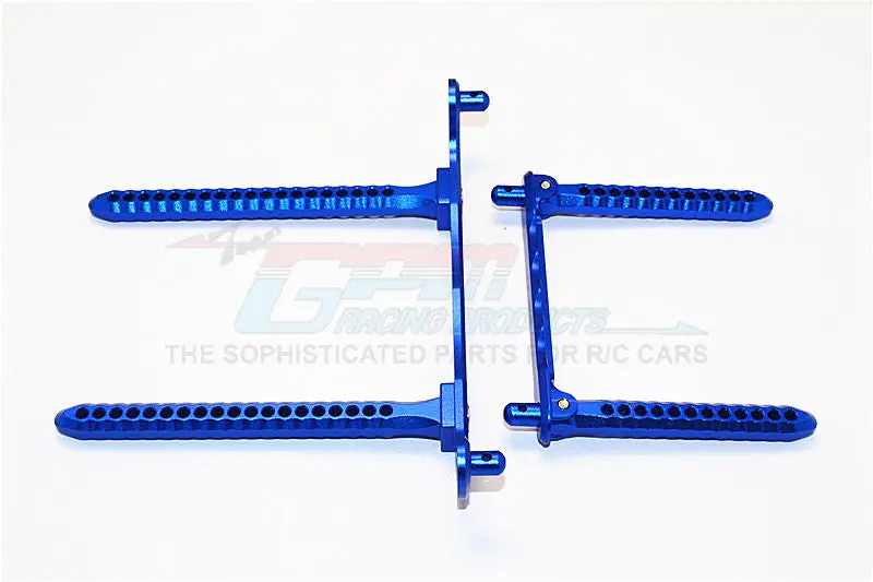 Traxxas Telluride 4X4 Aluminum Front & Rear Body Post Mount - 1 Set Blue 1