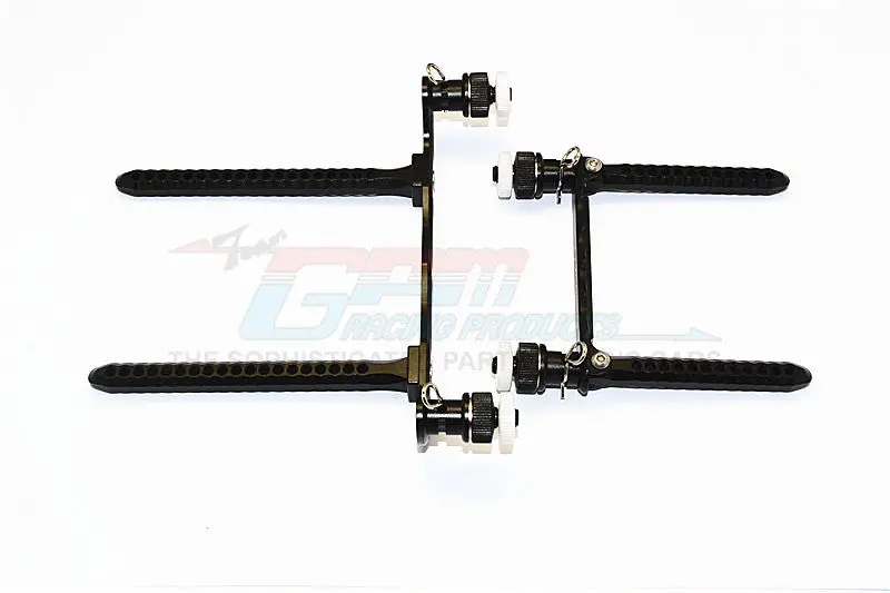 Traxxas Telluride 4X4 Aluminum Front & Rear Body Post Mount With Magnet Post - 1 Set Black 1