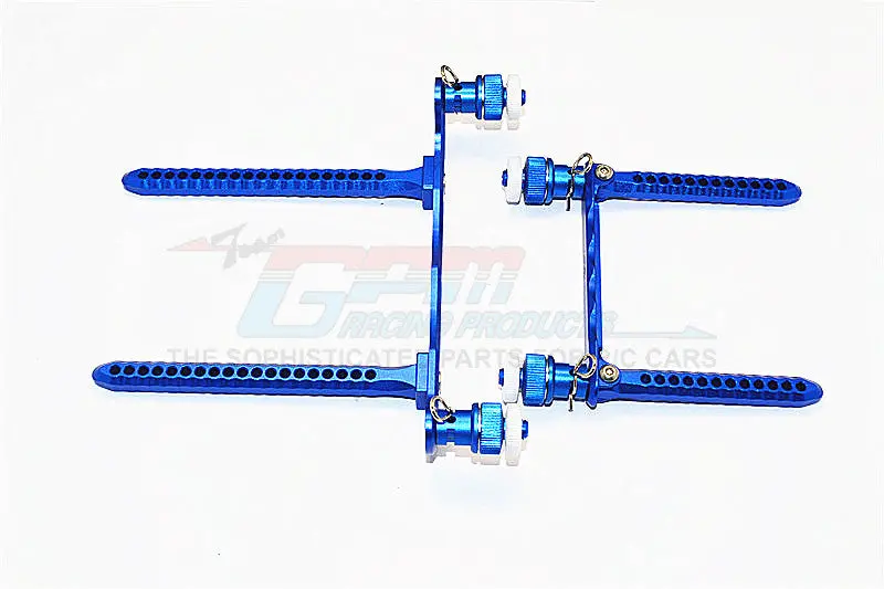 Traxxas Telluride 4X4 Aluminum Front & Rear Body Post Mount With Magnet Post - 1 Set Blue 1