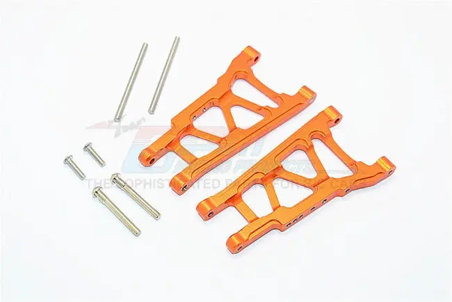 Traxxas Telluride 4X4 / Deegan 38 Fiesta St Rally Aluminum Front/Rear Suspension Arm - 1Pr Set Orange 1