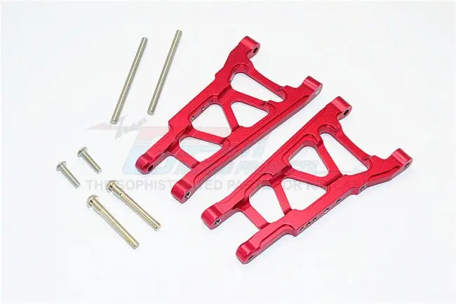 Traxxas Telluride 4X4 / Deegan 38 Fiesta St Rally Aluminum Front/Rear Suspension Arm - 1Pr Set Red 1