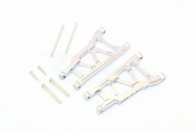 Traxxas Telluride 4X4 / Deegan 38 Fiesta St Rally Aluminum Front/Rear Suspension Arm - 1Pr Set Silver 1