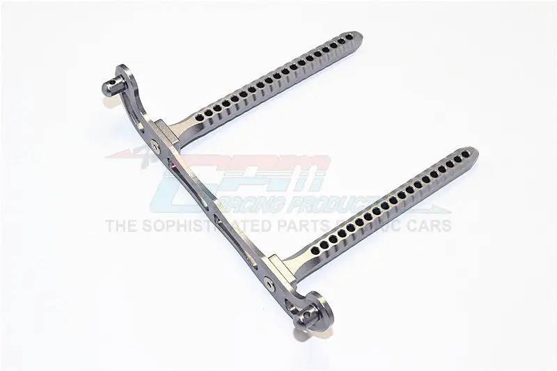 Traxxas Telluride 4X4 / Deegan 38 Fiesta St Rally Aluminum Rear Body Post Mount - 1Pc Gray Silver 1