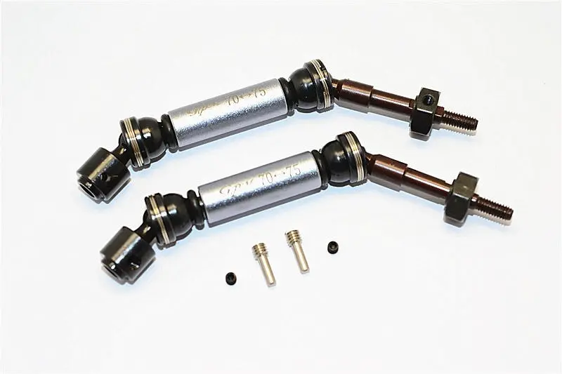 Traxxas Telluride 4X4 / Deegan 38 Fiesta St Rally Steel+Aluminum Rear Cvd Drive Shaft With 12Mmx6mm Wheel Hex - 1Pr Set Gray Silver 1