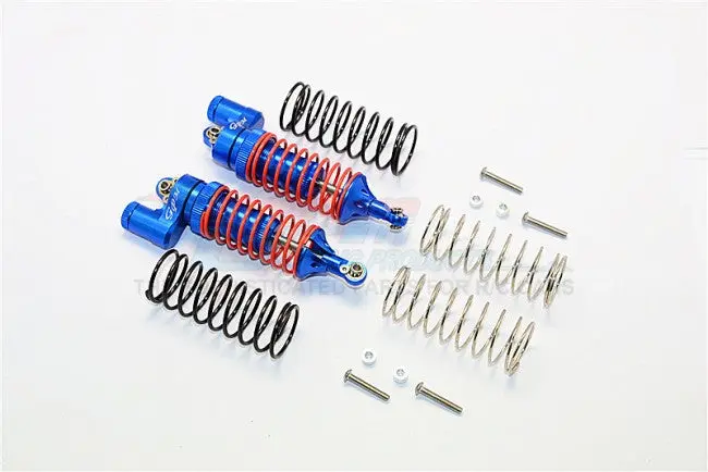 Traxxas Telluride 4X4 & Slash 4X4 Aluminum Front Adjustable L-Shape Damper (86Mm) With 1.3Mm & 1.7Mm Coil Spare Springs - 1Pr Set Blue 1