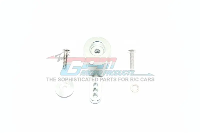 Traxxas Trx-4 Defender / Tactical Unit / Ford Bronco Aluminum 23T Servo Horn With Built-In Spring (3 Positioning Holes) - 1Pc Set Silver 1