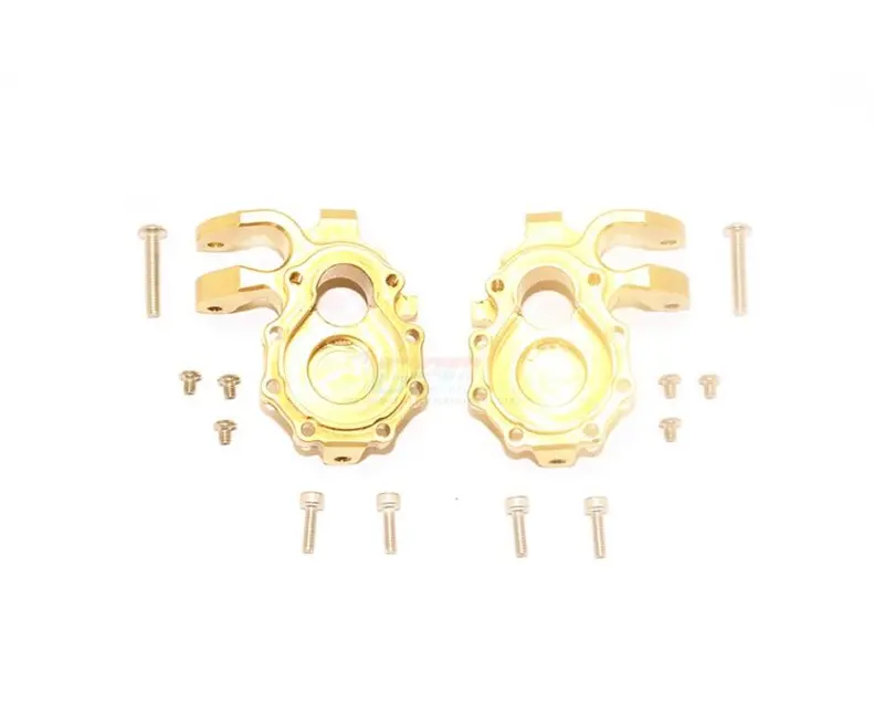 Traxxas Trx-4 Defender / Tactical Unit / Ford Bronco / Trx-6 Mercedes-Benz G63 Brass Front Knuckle Arms - 1Pr Set Original Color 1