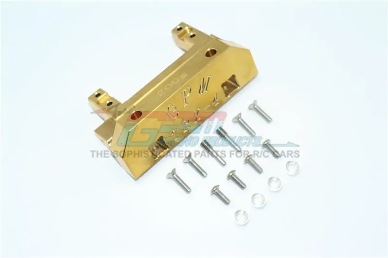 Traxxas Trx-4 Defender / Trx-4 Tactical Unit Brass Front Bumper Mount (200G) - 1Pc Set 1