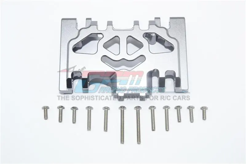 Traxxas Trx-4 Defender / Trx-4 Tactical Unit / Trx-6 Mercedes-Benz G63 Aluminum Lower Gear Cover - 1Pc Set Gray Silver 1
