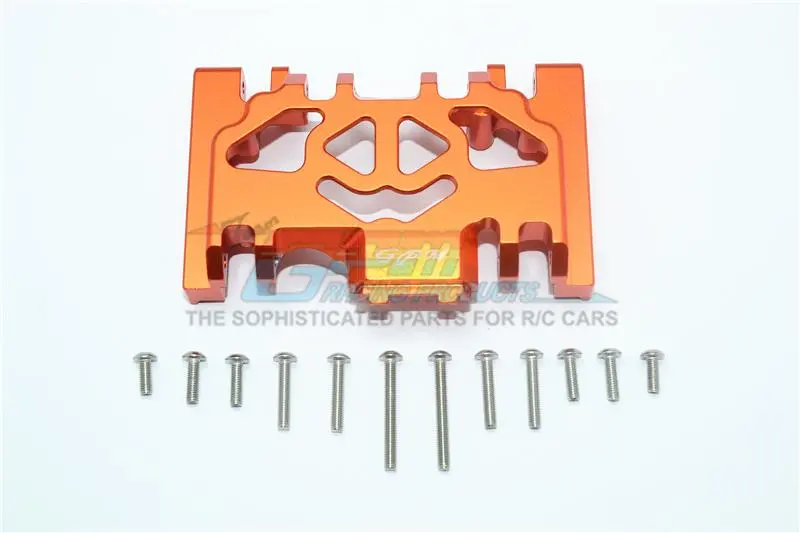 Traxxas Trx-4 Defender / Trx-4 Tactical Unit / Trx-6 Mercedes-Benz G63 Aluminum Lower Gear Cover - 1Pc Set Orange 1