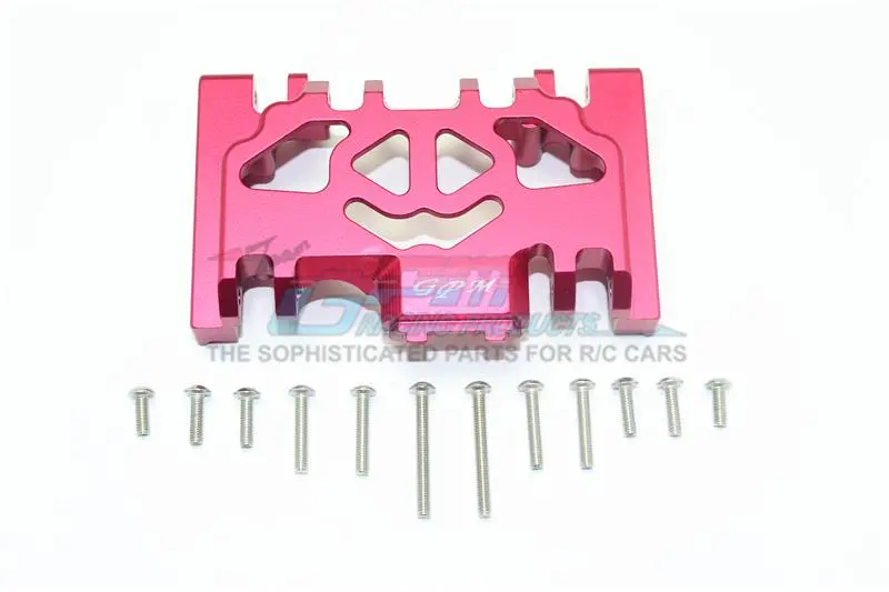 Traxxas Trx-4 Defender / Trx-4 Tactical Unit / Trx-6 Mercedes-Benz G63 Aluminum Lower Gear Cover - 1Pc Set Red 1