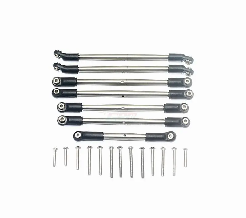 Traxxas Trx-4 Ford Bronco / Blazer Stainless Steel Adjustable Upper & Lower Suspension Links - 7Pc Set Original Color 1