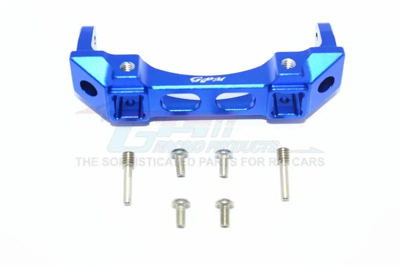 Traxxas Trx-4 Trail Defender Crawler Aluminium Front Bumper Mount - 1Pc Set Blue 1
