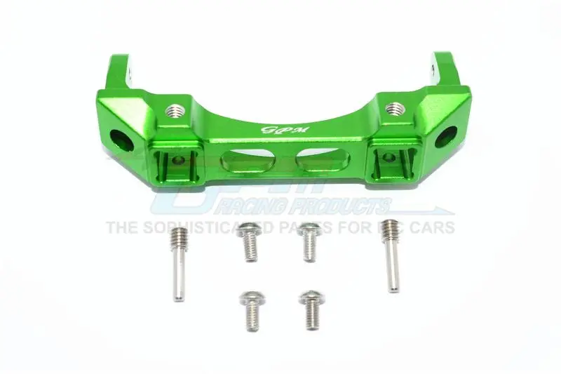 Traxxas Trx-4 Trail Defender Crawler Aluminium Front Bumper Mount - 1Pc Set Green 1