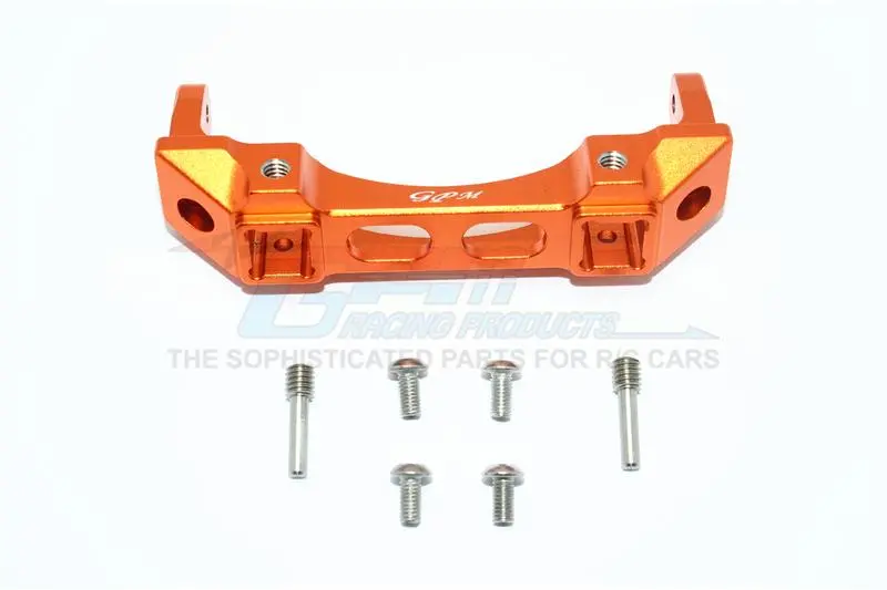 Traxxas Trx-4 Trail Defender Crawler Aluminium Front Bumper Mount - 1Pc Set Orange 1