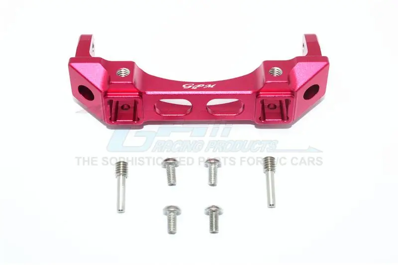 Traxxas Trx-4 Trail Defender Crawler Aluminium Front Bumper Mount - 1Pc Set Red 1