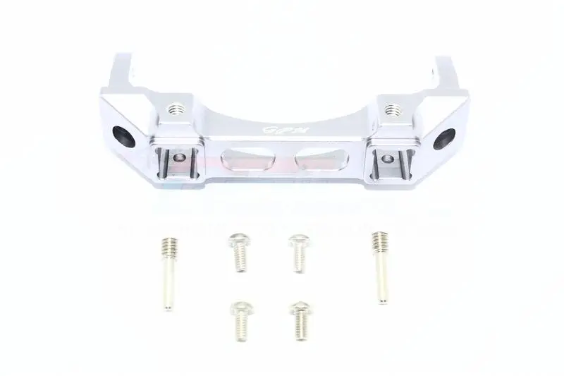 Traxxas Trx-4 Trail Defender Crawler Aluminium Front Bumper Mount - 1Pc Set Silver 1