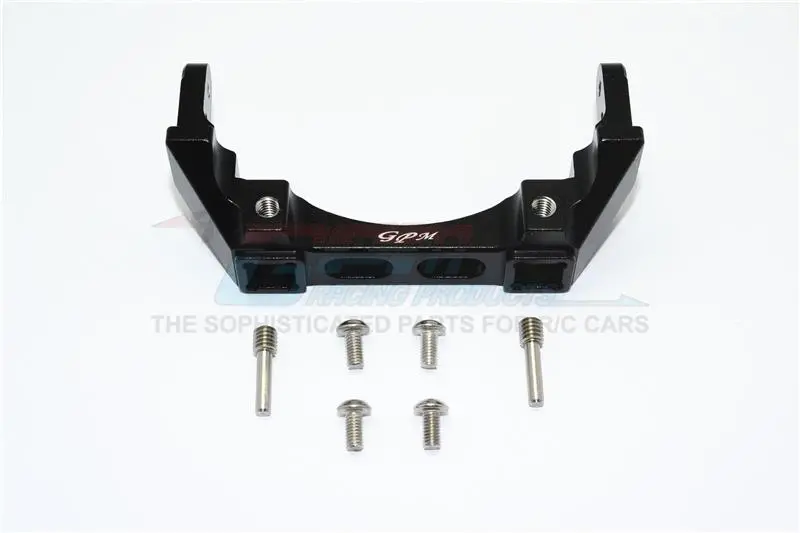 Traxxas Trx-4 Trail Defender Crawler Aluminium Rear Bumper Mount - 1Pc Set Black 1