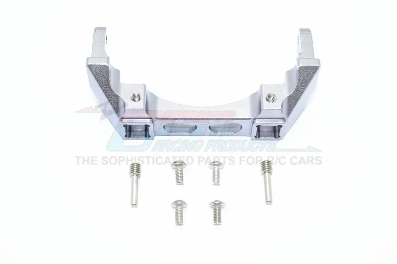 Traxxas Trx-4 Trail Defender Crawler Aluminium Rear Bumper Mount - 1Pc Set Gray Silver 1