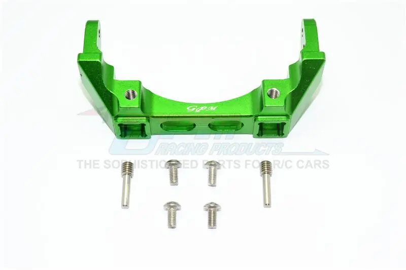 Traxxas Trx-4 Trail Defender Crawler Aluminium Rear Bumper Mount - 1Pc Set Green 1