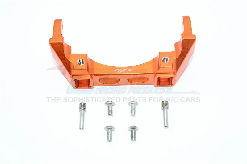 Traxxas Trx-4 Trail Defender Crawler Aluminium Rear Bumper Mount - 1Pc Set Orange 1