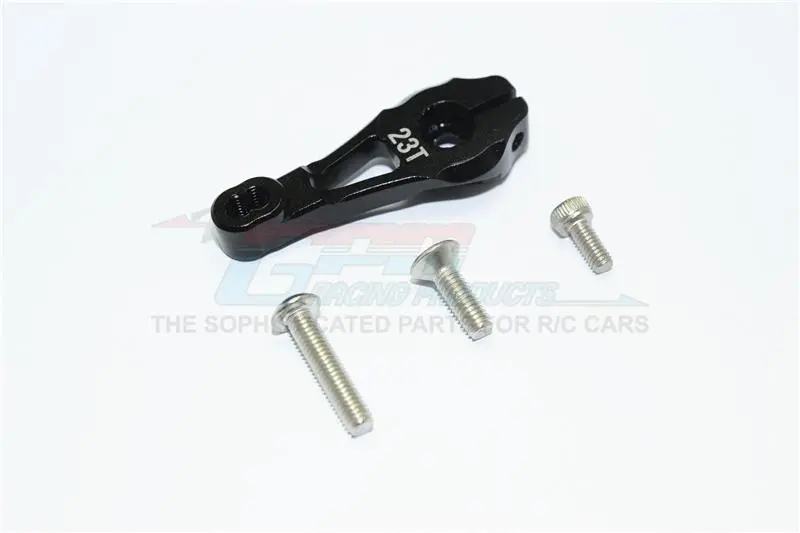 Traxxas Trx-4 Trail Defender Crawler Aluminum 23T Servo Horn - 1Pc Set Black 1