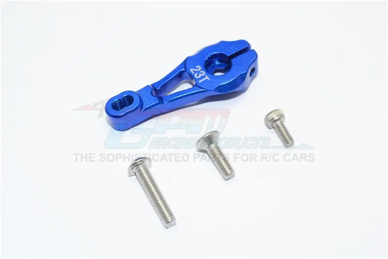 Traxxas Trx-4 Trail Defender Crawler Aluminum 23T Servo Horn - 1Pc Set Blue 1