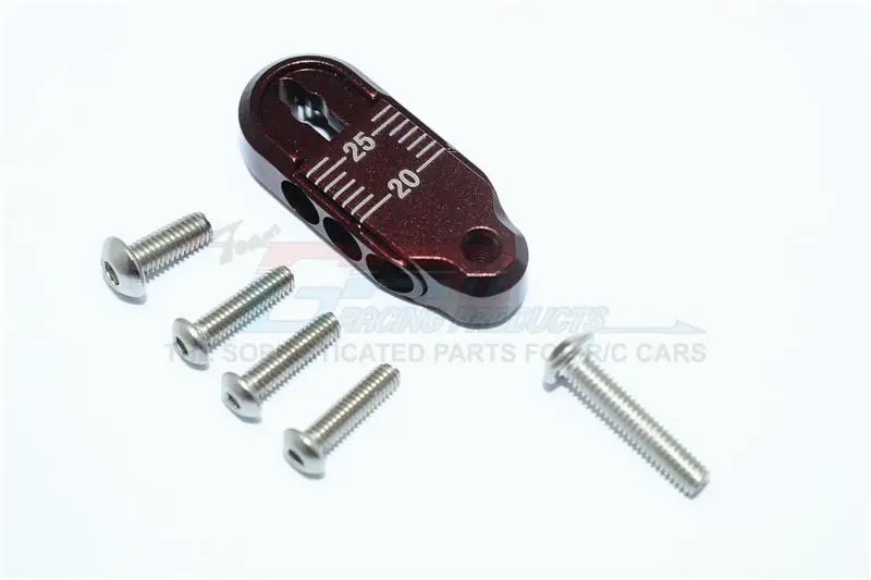 Traxxas Trx-4 Trail Defender Crawler Aluminum Adjustable Servo Horn (20-25Mm) - 1 Set Brown 1
