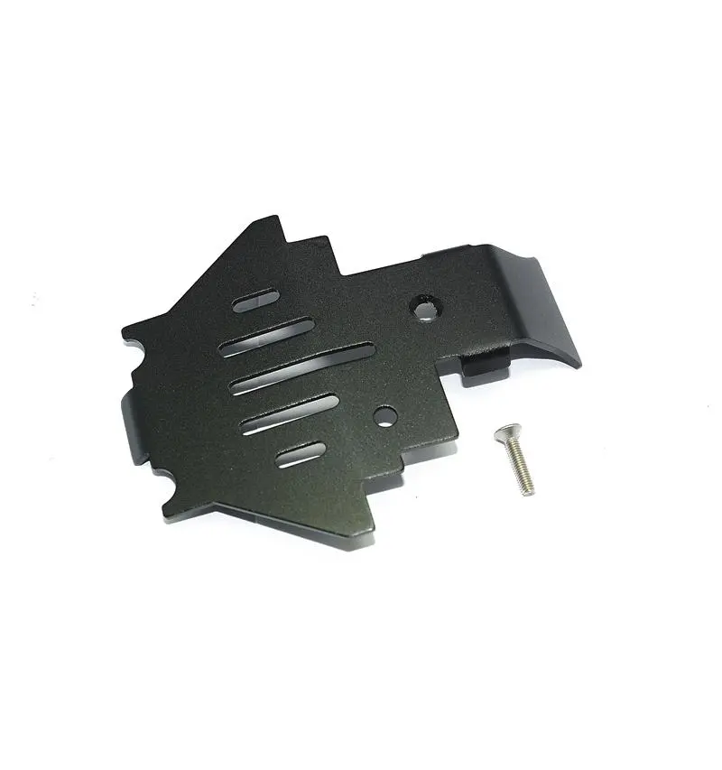 Traxxas Trx-4 Trail Defender Crawler Aluminum Center Gear Box Bottom Protector Mount - 1Pc Set Black 1