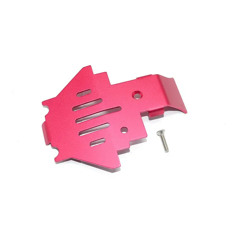 Traxxas Trx-4 Trail Defender Crawler Aluminum Center Gear Box Bottom Protector Mount - 1Pc Set Red 1