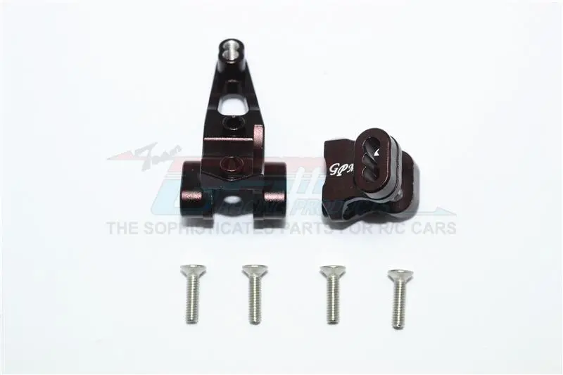 Traxxas Trx-4 Trail Defender Crawler Aluminum Front Axle Mount Set For Suspension Links - 2Pc Set Brown 1