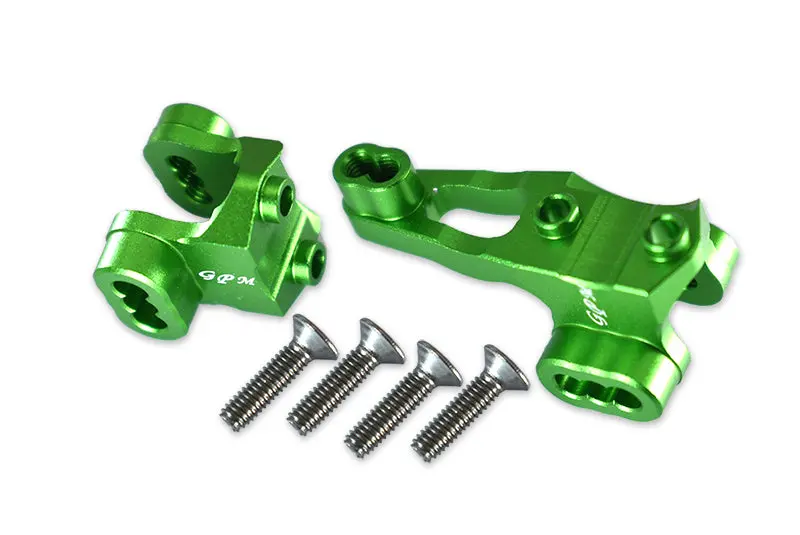 Traxxas Trx-4 Trail Defender Crawler Aluminum Front Axle Mount Set For Suspension Links - 2Pc Set Green 1