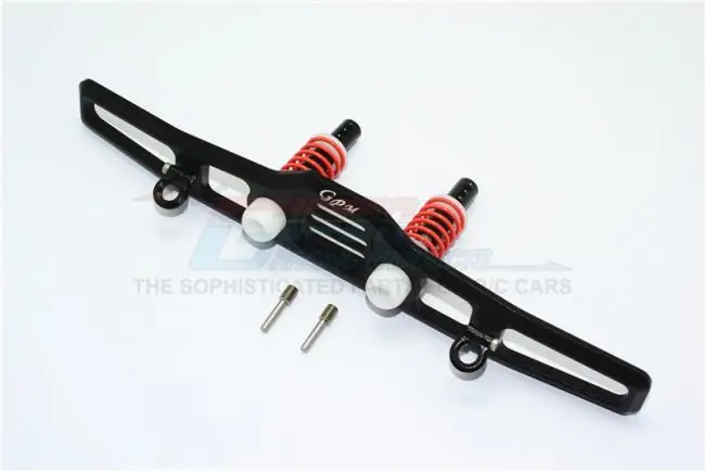 Traxxas Trx-4 Trail Defender Crawler Aluminum Front Bumper Absorber + D-Rings - 1 Set Black 1