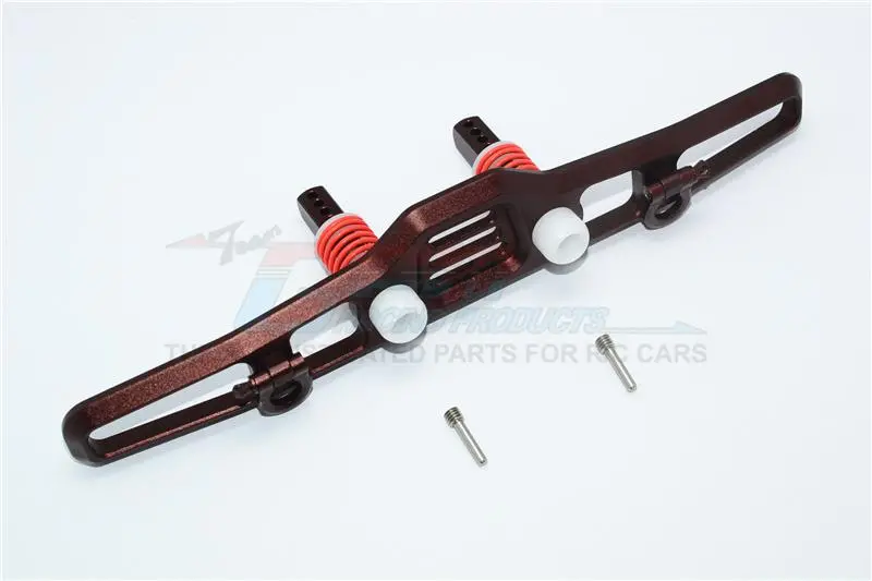 Traxxas Trx-4 Trail Defender Crawler Aluminum Front Bumper Absorber + D-Rings - 1 Set Brown 1