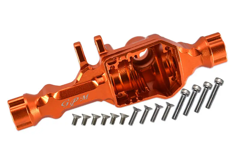 Traxxas Trx-4 Trail Defender Crawler Aluminum Front Gear Box (Without Cover) - 1 Set Orange 1