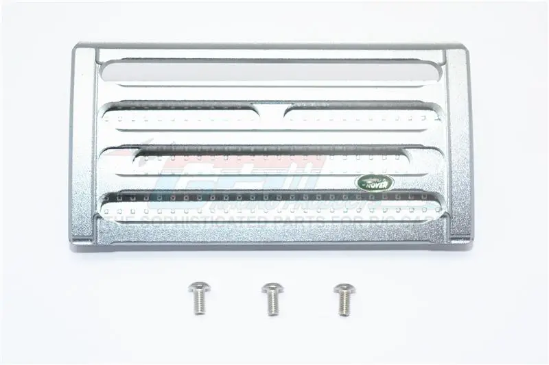 Traxxas Trx-4 Trail Defender Crawler Aluminum Front Grill (Thickened Version) - 1 Set Gray Silver 1